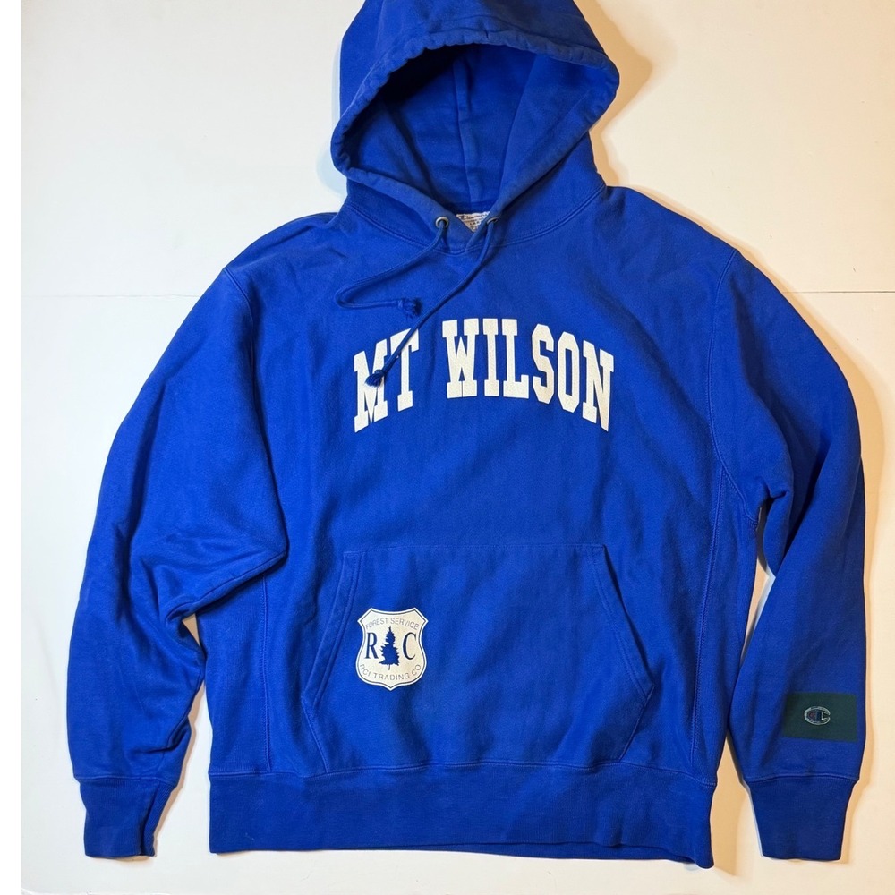 Reese Cooper Mt Wilson Observatory AW21 Champion Reverse Weave Blue Size Lg Rare